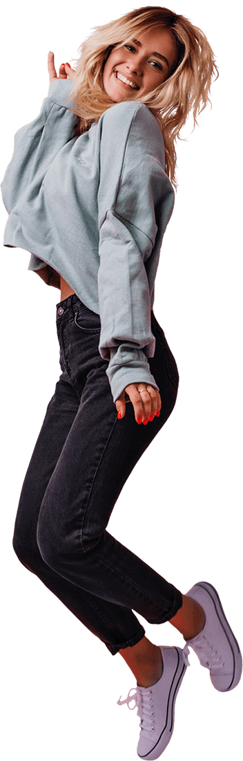 Girl Jumping in the Air